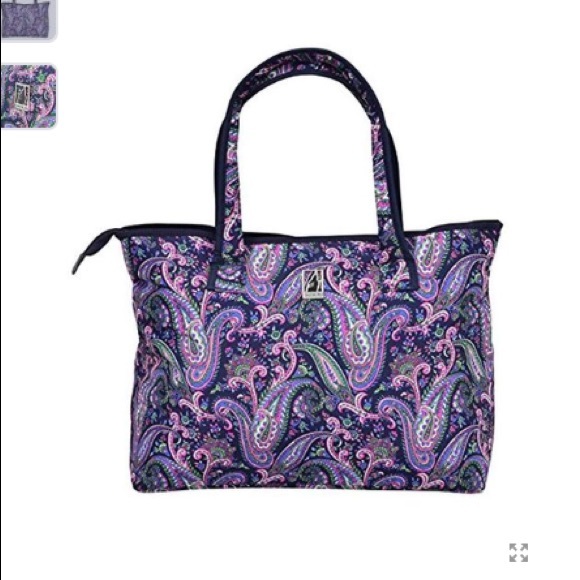 london fog purple paisley luggage